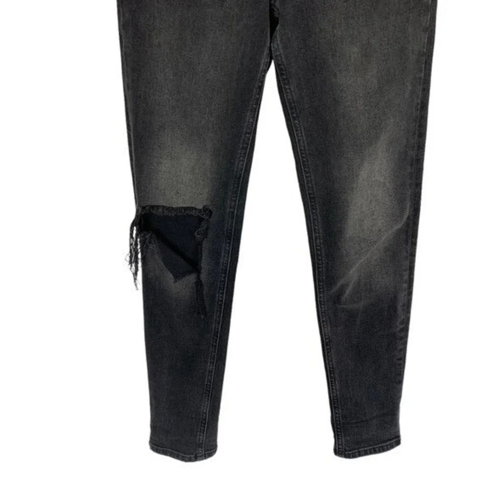 We The Free Black High Rise Distressed Skinny Jeans Womens 26‎ Grunge Stretch